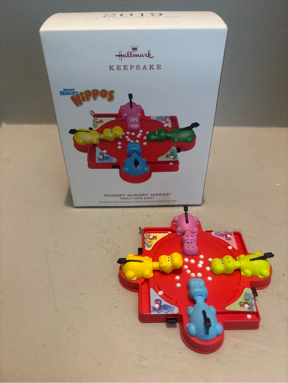 Hallmark Hungry Hungry Hippos Christmas Ornament family game night fun Keepsake